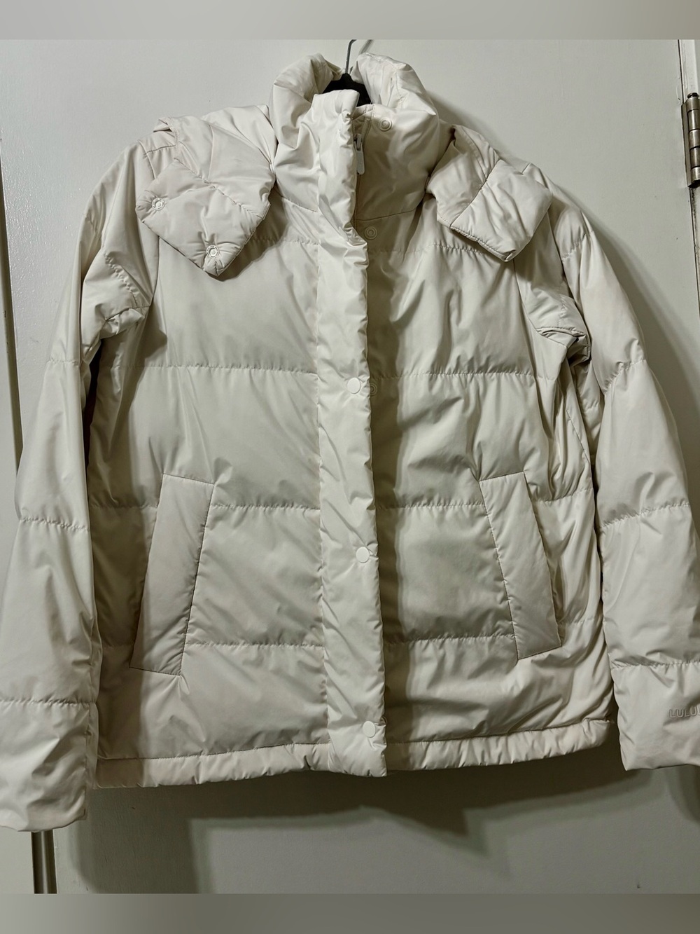 lululemon athletica Cream Quilted Puffer Jacket
